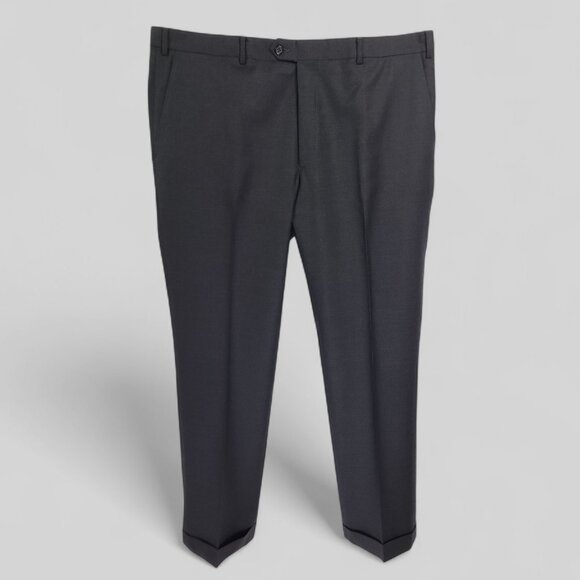 Santorelli Wool Flat Front Dress Pants W41xL33 - Picture 2 of 9